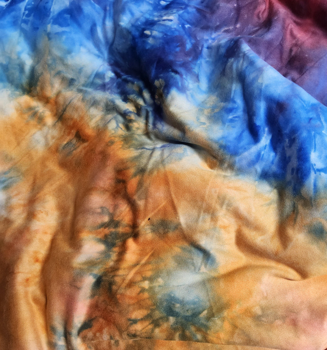 blue/yellow tye dye