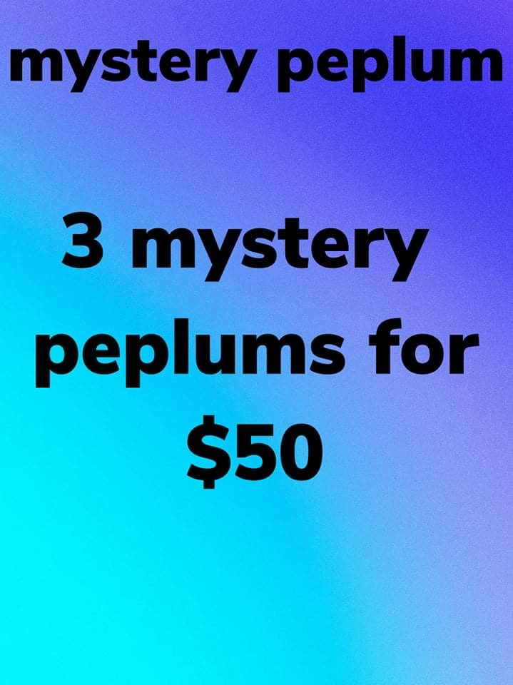 Mystery peplums